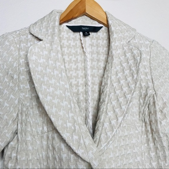 Mossimo Cream & Light Tan Women’s Blazer Jacket - Picture 5 of 9